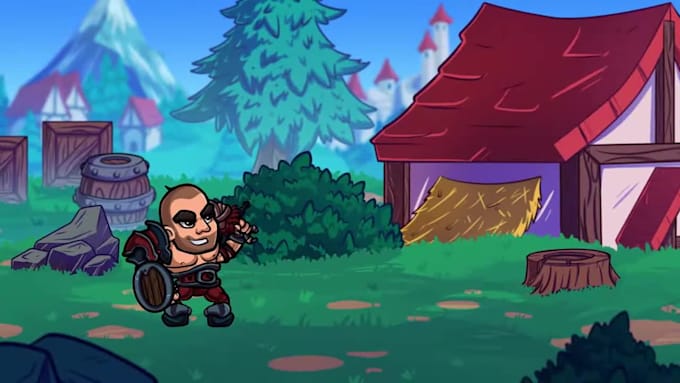 create a 2d side scrolling background