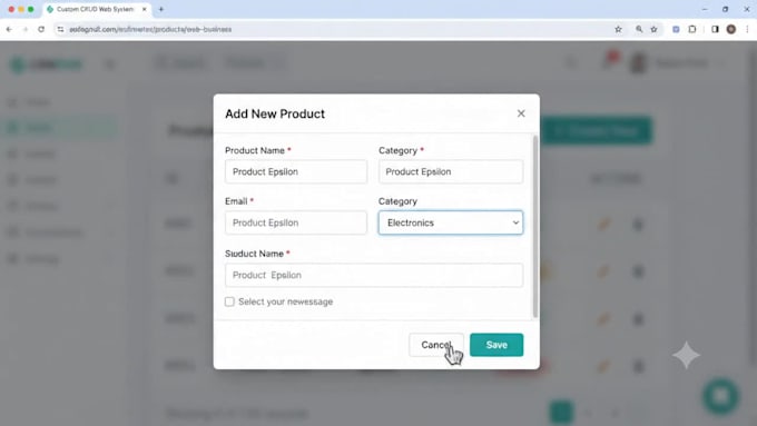 build a complete laravel crud web system with mysql
