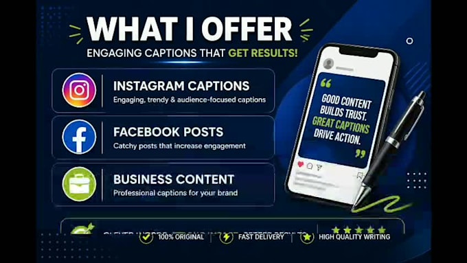 write engaging social meadia captions
