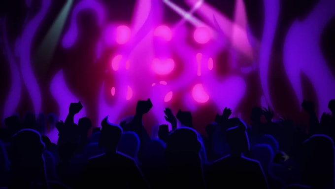 create 2d music video animation, character animation, 2d anime animation