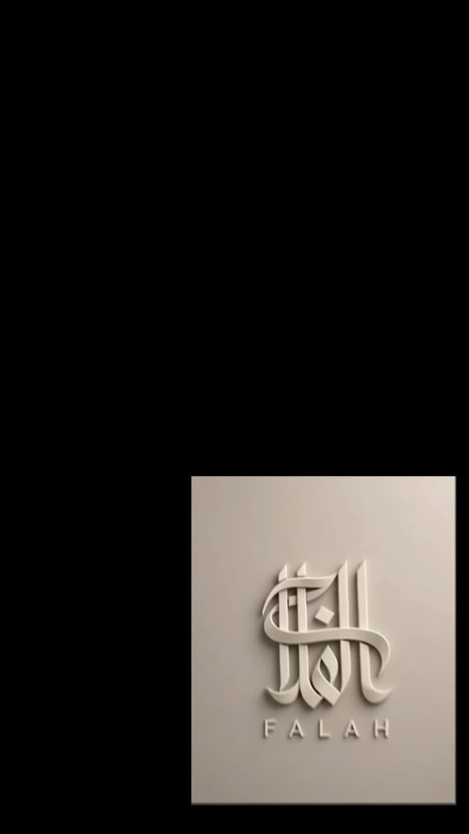 design a luxury arabic calligraphy logo for your brand
