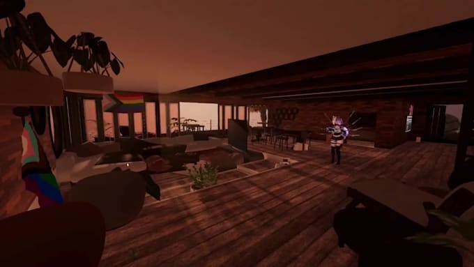 create interactive vrchat world, vrc world, metaverse world, vrc map, unity 3d
