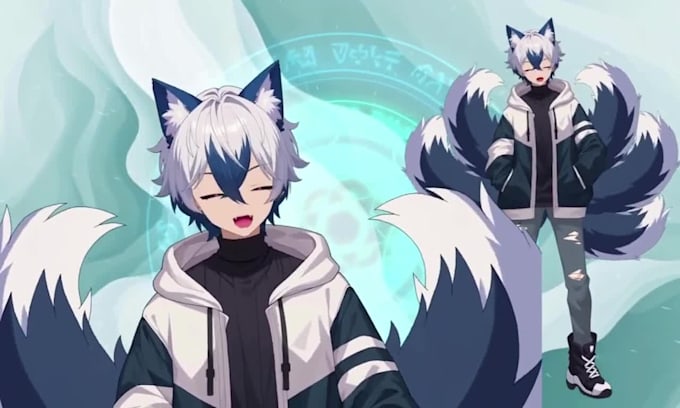 design vtuber model live 2d vtuber model 2d vtuber model