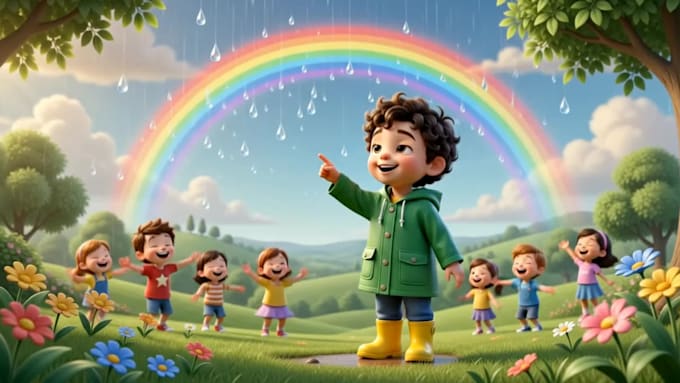 write children educational animation script