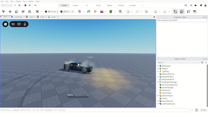script for your custom roblox game and fix bugs
