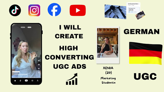 create high converting german ugc video ads