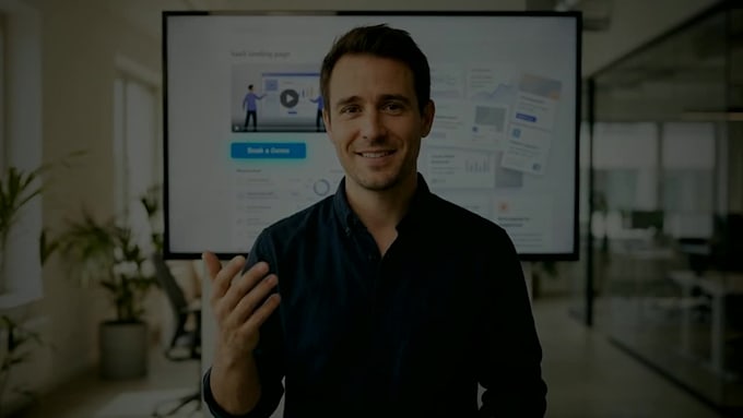cinematic ai saas explainer software demo b2b video promotional tech ad