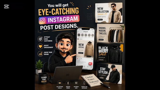 design instagram posts for clothing and boutique brands