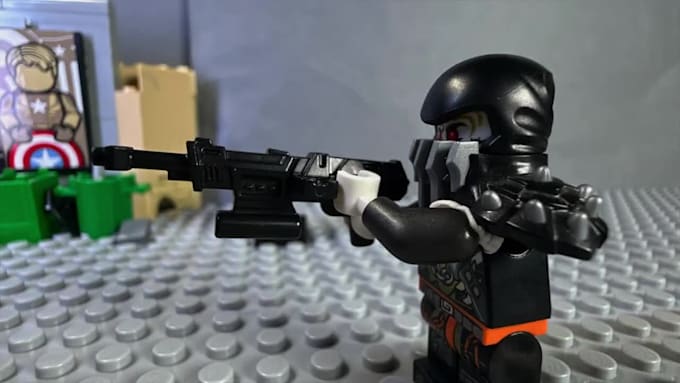 create a lego stop motion video