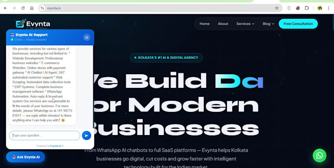 build n8n automation and ai website chatbot