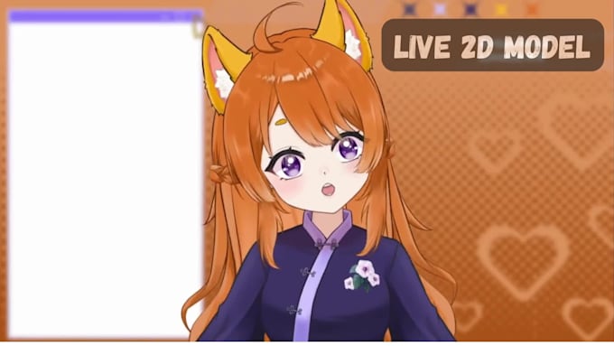 do rigging for vtuber model, live 2d, vtuber background, and vtuber art