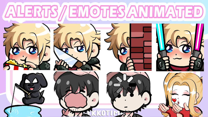 create animated twitch emotes, cheermotes, alerts and discord emojis