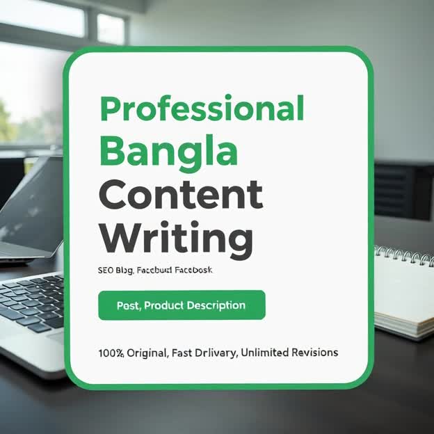 write bangla content facebook posts and product descriptions