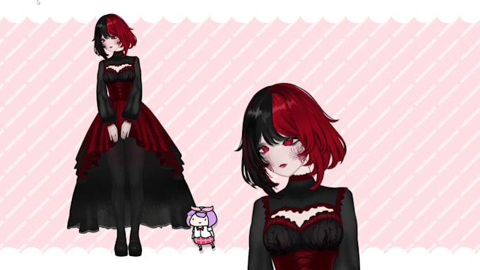 design and rig high quality live 2d vtuber model, 2d vtuber model, vtuber model