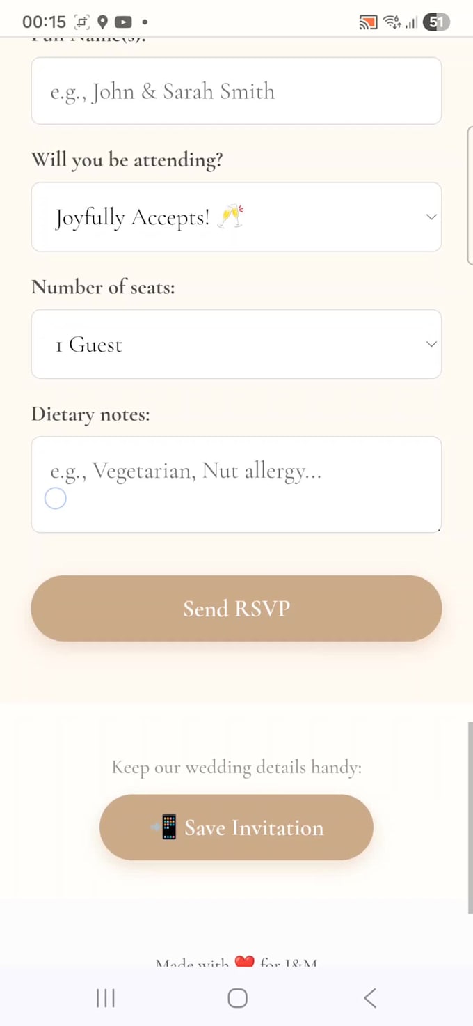 build a mobile landing page with google sheets automation