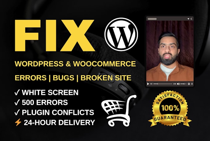 fix wordpress bugs, errors, and critical issues within 24 hours