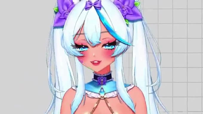 design and rigging vtuber model live2d in anime art for vtuber studio