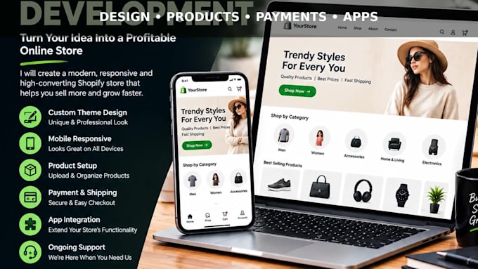 design and develop your shopify store
