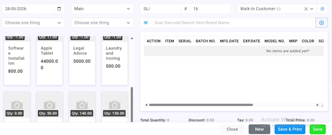 build inventory system with dashboard billing and automation