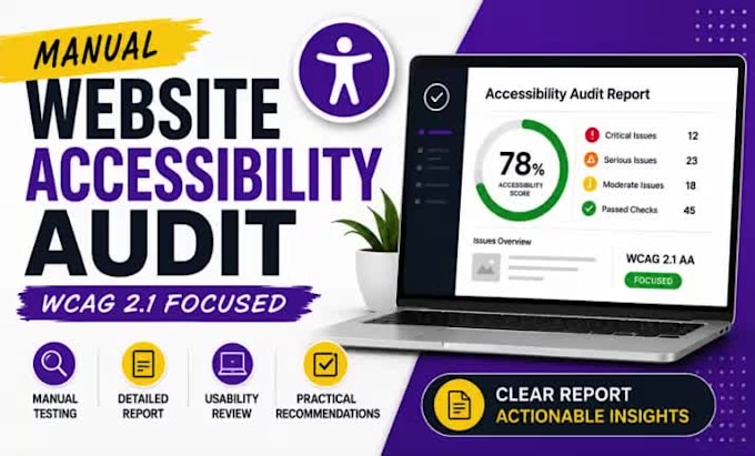 audit your website for wcag accessibility issues and usability