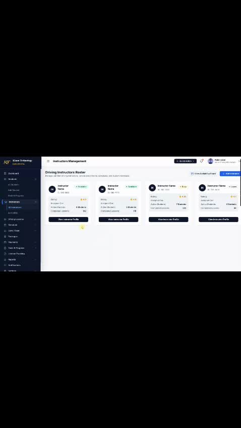 build custom driving school management software