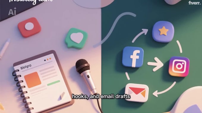 repurpose your content into engaging social posts and emails