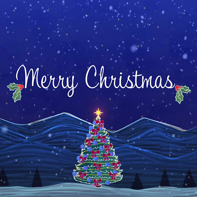 make the best logo animation for christmas