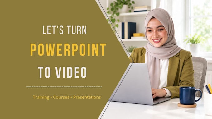 convert a power point presentation to powerpoint video with voice over narration
