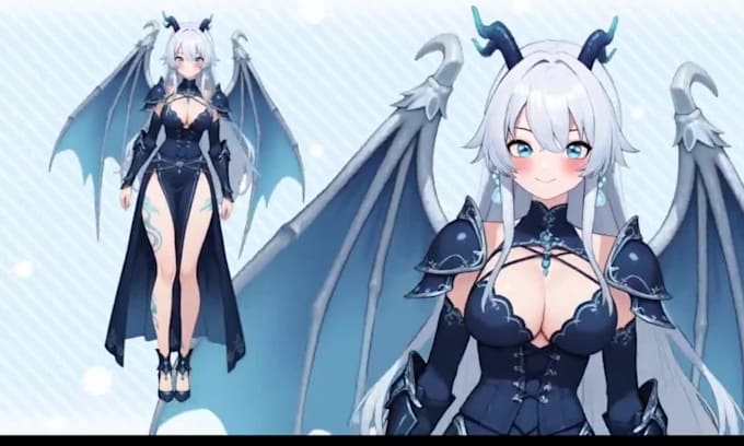 design and rig live 2d vtuber model anime or manga style