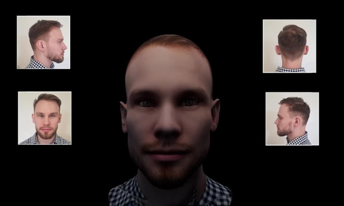 make a 3d head model using images
