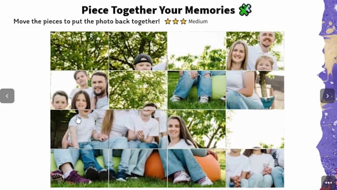 turn your photos into custom interactive online puzzles