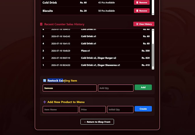 develop custom python billing software pos and ai assistant
