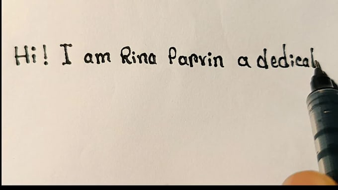 handwrite letters, notes, and custom text