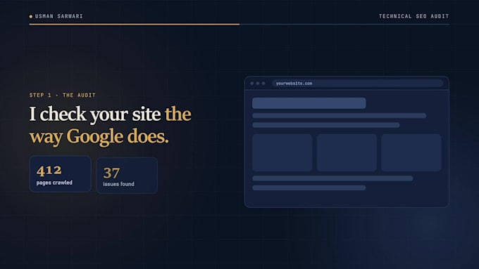 do a complete technical SEO audit and action plan