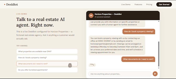 build a custom ai chatbot for your business website