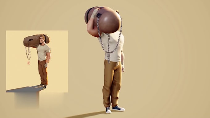do 3d game animation, rigging, modelling,character design using maya and blender