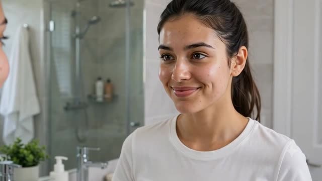 create premium ai before and after skincare commercials