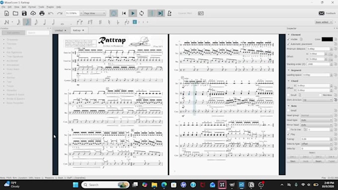 make a cadence for your drumline