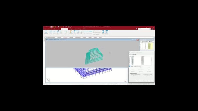 do structural analysis and develop 3d models using staad pro