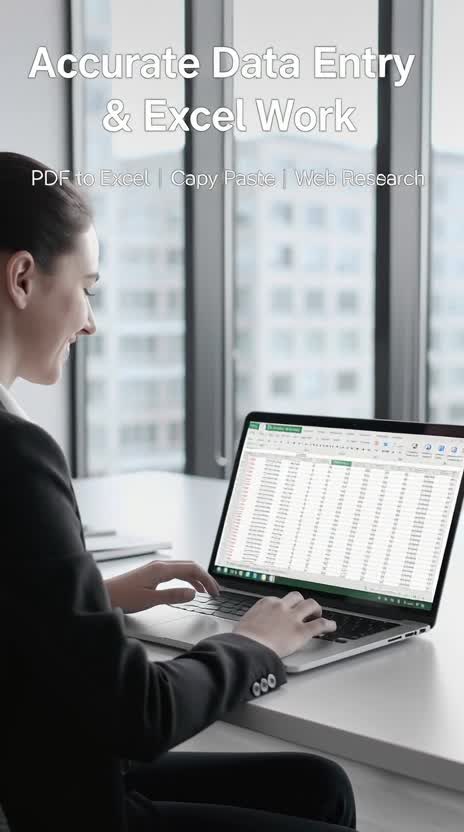 do accurate data entry and copy paste tasks