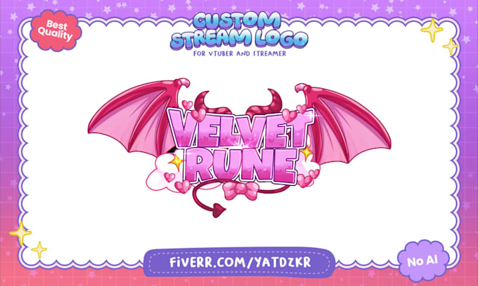 create custom vtuber logo and animated streamer branding