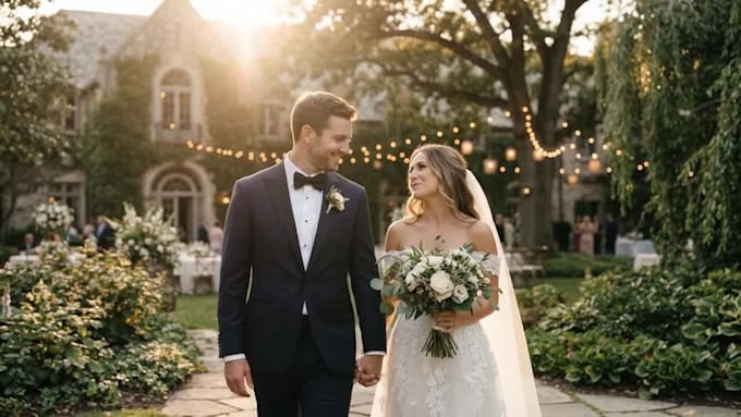 do cinematic wedding video editing for german wedding videographers