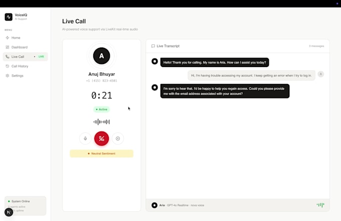 build livekit ai voice calling with twilio or plivo