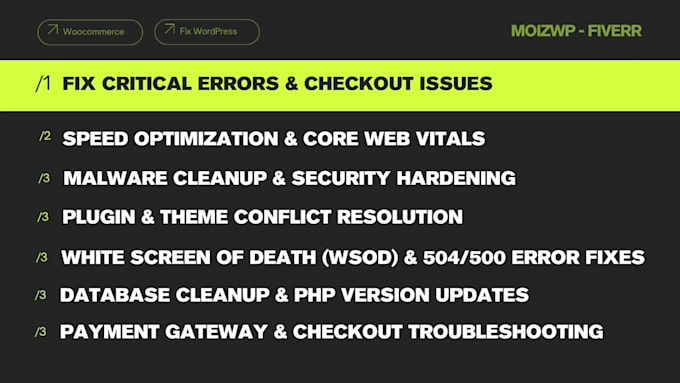 fix woocommerce errors and maintain your wordpress store