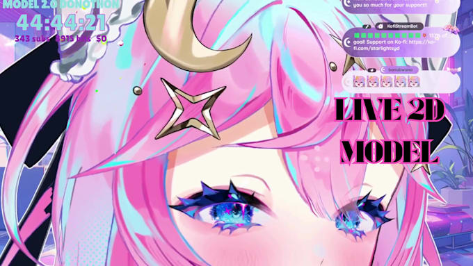 create a custom 2d 3d vtuber model with full rigging, vrm,and streaming setup