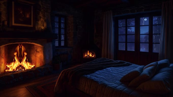 create cozy relaxing rain videos from raw images