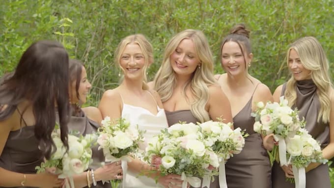 do cinematic wedding video editing, wedding video edit with cinematic touchup