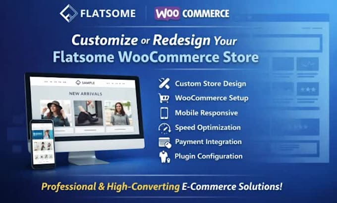 design ecommerce website using flatsome woocommerce