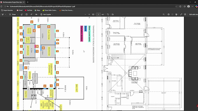 draw architectural drawings floor plans in autocad and revit