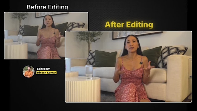 do professional talking head video editing